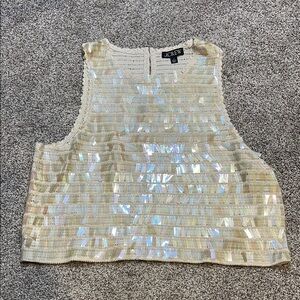 J. Crew Iridescent Sequin Crop Top